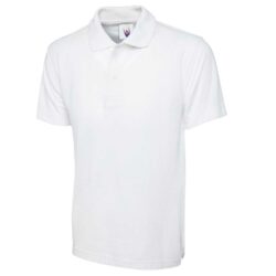 Uneek Classic White Polo Shirt Uc101 Wh H