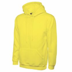 Uneek Classic Yellow Hooded Sweatshirt Uc502