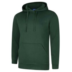 Uneek Deluxe Bottle Green Hooded Sweatshirt Uc509