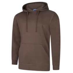Uneek Deluxe Brown Hooded Sweatshirt Uc509