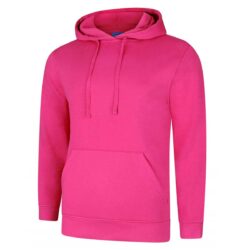 Uneek Deluxe Hot Pink Hooded Sweatshirt Uc509