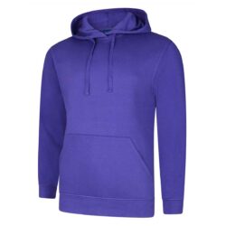 Uneek Deluxe Purple Hooded Sweatshirt Uc509