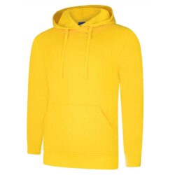 Uneek Deluxe Yellow Hooded Sweatshirt Uc509