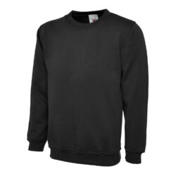 Uneek Premium Black Sweatshirt Uc201
