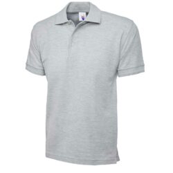 Uneek Premium Heather Grey Polo Shirt Uc102 Hg H