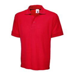 Uneek Premium Red Polo Shirt Uc102 Rd H