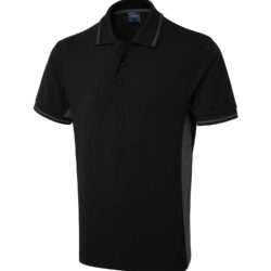 Uneek Two Tone Black Charcoal Polo Shirt Uc117 Bc H